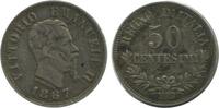 Italie Argent - Italie Reunifiee 50 Centimes 50 Centimes Victor Emmanuel II Italie Argent - Italie Reunifiee -
