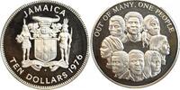 Jamaïque Argent 10 Dollars 10 Dollars Unité Jamaïcaine - Jamaïque Argent -