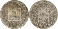 Maroc Argent 5 Francs 5 Francs Mohammed V - Maroc Argent -