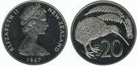 Nouvelle Zélande 20 Centimes Elisabeth II 20 Centimes Elisabeth II Nouvelle Zélande -