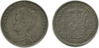 Pays - Bas Argent 1 Florin 1 Florin Wilhelmine Petit Buste Pays - Bas Argent -