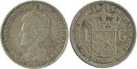 Pays - Bas Argent 1 Florin 1 Florin Wilhelmine Petit Buste Pays - Bas Argent -