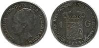 Pays - Bas Argent 1 Florin 1 Florin Wilhelmine Tête Âgée Pays - Bas Argent -
