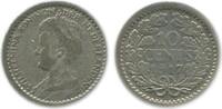 Pays - Bas Argent 10 Cents 10 Cents Wilhelmine Petit Buste Pays - Bas Argent -