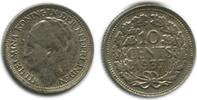 Pays - Bas Argent 10 Cents 10 Cents Wilhelmine Tête Agée Pays - Bas Argent -