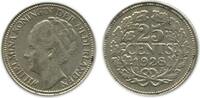 Pays - Bas Argent 25 Cents 25 Cents Wilhelmine Tête Agée Pays - Bas Argent -