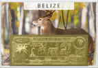 Belize 25 Dollars 1984 ND White Tail Deer (gold) in plastic envelope wit... 59,95 EUR  + 17,00 EUR frais d'envoi