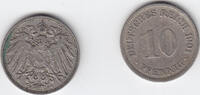 Deutschland 10 Pfennig div./div.Buchst Lot 100 Stück s-ss,ss 22,00 EUR  + 10,00 EUR frais d'envoi