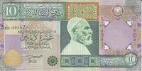 Libya 10 Dinars Libya 10 Dinars 2002 Pick#66 XF -