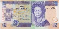 Belize 2 Dollars Belize 2 Dollars 2011 KM#66d UNC -