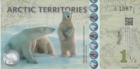 Arctic Territories 1 1/2 Dollar Arctic Territories 1,5 Dollars 2014 UNC -