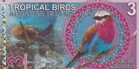 Seychellen 3 Dollars Seychellen tropical birds 3 dollars 2017 Aldabra Island UNC -