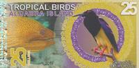 Seychellen 25 Dollars Seychellen tropical birds 25 dollars 2017 Aldabra Island UNC -