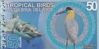 Seychellen 50 Dollars Seychellen tropical birds 50 dollars 2017 Aldabra Island UNC -