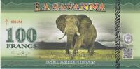 La Savanna 100 Francs La Savanna Elephant 100 Francs 2015 UNC -