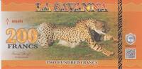 La Savanna 200 Francs La Savanna Jaguar 200 Francs 2015 UNC -