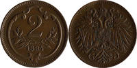 Österreich Austria 2 Heller Habsburg 2 Heller 1912 Österreich Franz Joseph I XF KM#2801 -