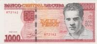 Cuba 1000 Pesos Cuba 1000 Pesos 2010 UNC Pick#132 -