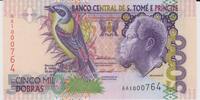 Angola St.Tomas&Prinzipe 5000 Dobras Angola St. Tomas&Prinzipe 5000 Dobras 1996 Pick#65a UNC -