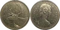 Canada 25 Cents Canada 25 cents 1984 Elk Elizabeth II UNC KM#74 -