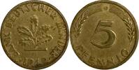 Deutschland 5 Pfennig Germany 5 Pfennig 1949 G XF J#377 -