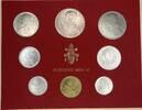 Vatikan Vatican City State / Vatikanstadt Official BU Set ORIGINAL-KMS 1968 ANNO VI Papst Paul VI. (8 Testmünzen) UNC RARE! -