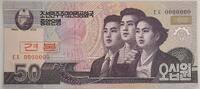 Nord Korea 50 Won Nord Korea 50 Won 2002 Specimen UNC P#60s Rare!!! -