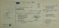 Germany Zahlkarte Germany Zahlkarte Erfurt 2852 -