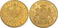 Germany Hamburg 20 Mark Germany Hamburg 20 Mark 1894 J Stadtwappen XF+ J#212 -