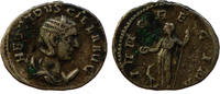 Roman Empire Antonian Roman Empire Herennia Etruscilla Juno AR Antoninianus 249-251 AD Roman Empire Herennia Etruscilla Juno standing left -
