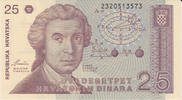 Croatia 25 dinara 1991 Croatia 25 dinara 08.09.1991 BOSKOVIC Pick#19a UN... 5,00 EUR  + 10,00 EUR frais d'envoi