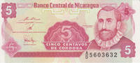 Nicaragua 5 centavos Nicaragua 5 centavos 1991 Pick.168 UNC -