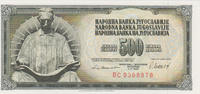 Jugoslavien 500 Dinara 1981 Yugoslavia 500 Dinara 04.11.1981 Pick#91b UN... 2,00 EUR  + 10,00 EUR frais d'envoi