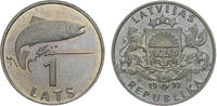 Lettland Latvia 1 Lats 1992 KM#12 -