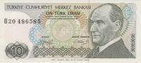 Turkey 10 Lira 1970 Turkey 10 Lira 1970 Ataturk KM#186 UNC UNC 10,00 EUR  + 10,00 EUR frais d'envoi