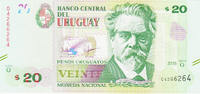 Uruguay 20$ Pesos Uruguayos Uruguay 20$ Pesos Uruguayos 2015 Pick#86 UNC -