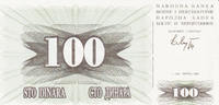 Bosnia Herzegowina 100 Dinara 1992 Bosnia Herzegowina 100 Dinara 01.07.1... 4,00 EUR  + 10,00 EUR frais d'envoi