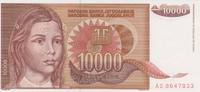 Jugoslavien 10 000 Dinara 1992 Yugoslavia 10 000 Dinara 1992 Pick#116a U... 3,00 EUR  + 10,00 EUR frais d'envoi