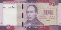 Liberia 5$ Dollars Liberia 5$ Dollars 2016 KM#26d UNC -