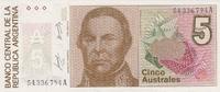 Argentina 5 Australes Argentina 5 Australes 1985 KM#324 UNC -