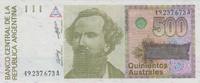 Argentina 500 Australes Argentina 500 Australes 1988 KM#328b UNC -
