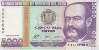Peru 5000 Intis Peru 5000 Intis 28.06.1988 KM#137 UNC -