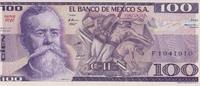 Mexiko 100 Pesos Mexiko 100 Pesos 27.06.1981 Pick#47b UNC -