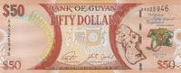 Guyana 50 Dollars Guyana 50$ Dollars 2016 KM#41 UNC -