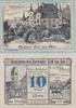 Austria 10 Heller des Seebades Zell am See Austria Notgeld 10 Heller 1920 des Seebades Zell am See Schloss Rotenberg -
