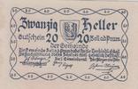 Austria Notgeld 20 Heller Zelladpram Austria Notgeld 20 Heller 1920 Zelladpram -
