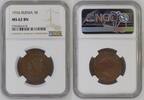 RUSSIA 3K RUSSIA 3 KOPEKS 1916 NGC MS 62 BN Copper Bitkin#229 -