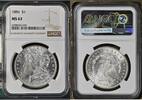 USA $1 SILVER DOLLAR America 1 dollar 1886 NGC MS63 KM#110, TOP ERHALTUNG !!! -