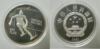 China 10 Yuan China Volksrepublik 10 Yuan 1991 Olympische Spielen Skislalom TOP ERHALTUNG! -