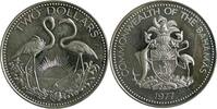 Bahamas 2 Dollars Bahamas 2 Dollars 1977 Silber Flamingo Proof -